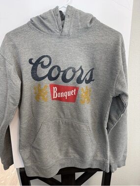 NWT Tee Luv Coors Banquet Hoodie Sweatshirt Men's Small